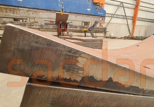 50mm hardox oksijen kesim abkant büküm