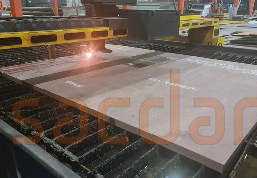 Hardox 450 40mm Oksijen Kesim