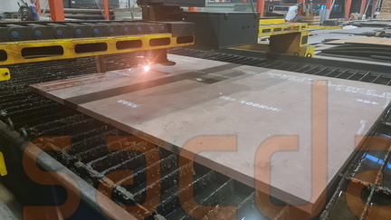 Hardox 450 40mm Oksijen Kesim