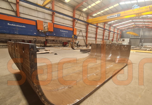 50mm St52 Abkant Büküm - Rüzgar Türbini kapı çerçevesi  ( Door frame  )