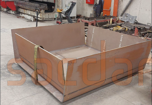 Hardox Hitemp 20mm abkant büküm