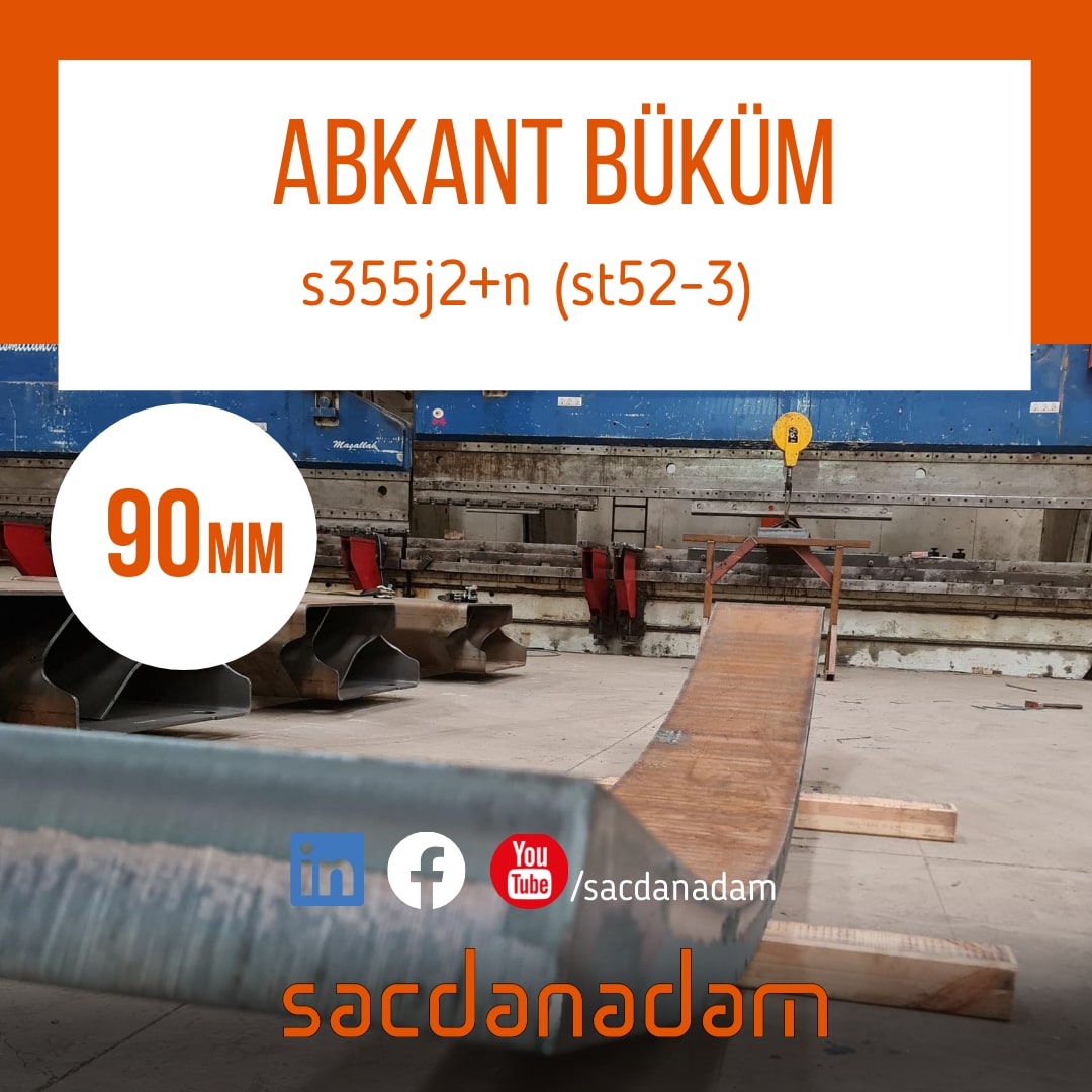 Abkant büküm 90mm