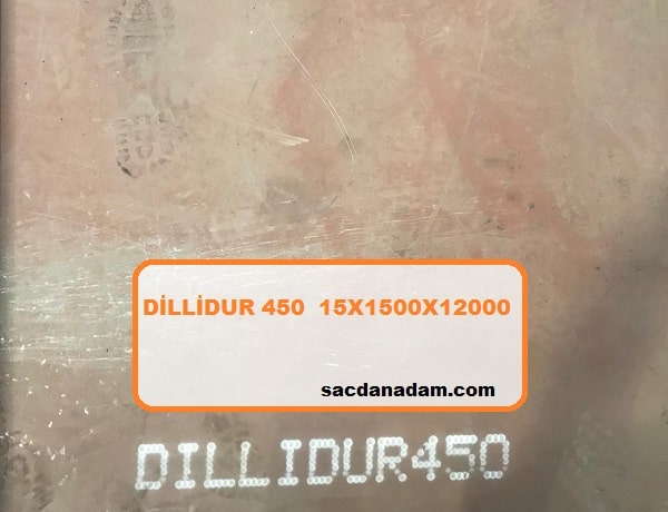 Dillidur 450 15mm 1500x12000