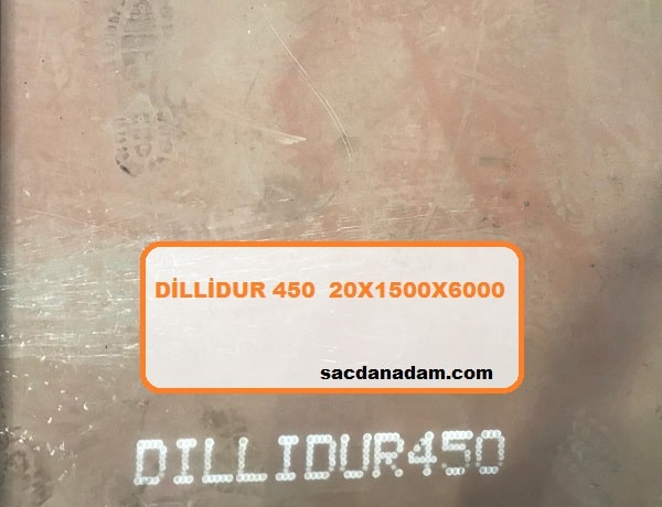 Dillidur 450 20mm 1500x6000