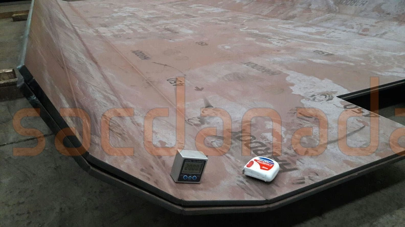 Hardox HB450 damper tabanı abkant büküm - Sacdan Adam