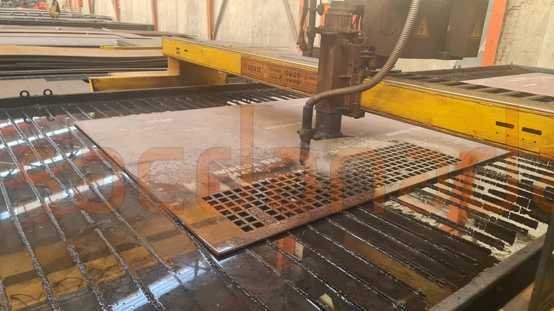 Hardox HB500 10mm elek plazma kesim - Sacdan Adam