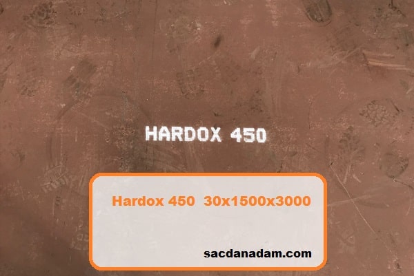 Hardox 450 30mm 1500x3000