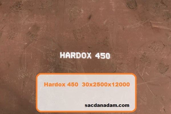 Hardox 450 30mm 2500x12000