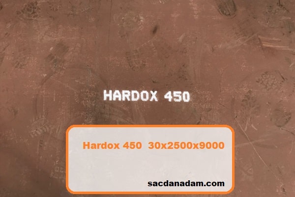 Hardox 450 30mm 2500x9000