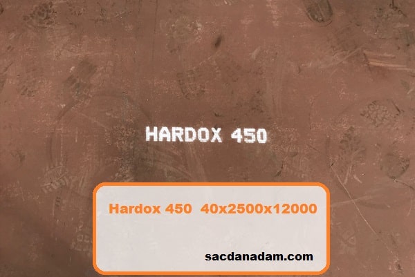 Hardox 450 40mm 2500x12000