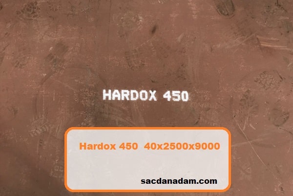 Hardox 450 40mm 2500x9000