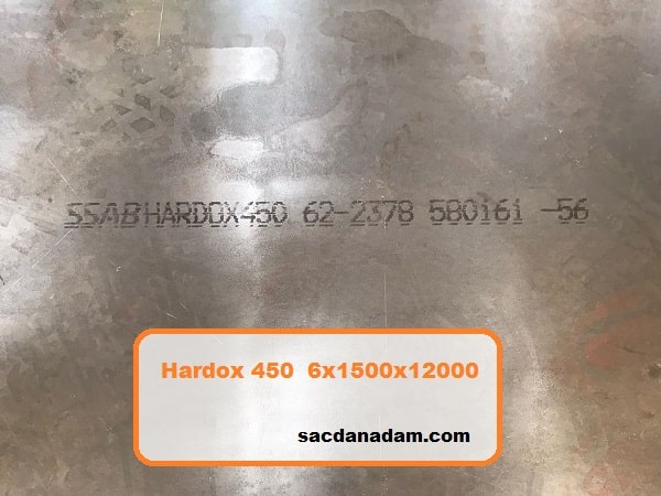 Hardox 450 6mm 1500x12000